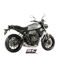 YAMAHA MT-07 (2017 - 2020) SISTEMA DE ESCAPE COMPLETO 2-1 SILENCIADOR CÓNICO 70'S SC PROJECT