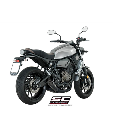 YAMAHA MT-07 (2017 - 2020) SISTEMA DE ESCAPE COMPLETO 2-1 SILENCIADOR S1 NEGRO SC PROJECT