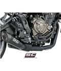 YAMAHA MT-07 (2017 - 2020) SISTEMA DE ESCAPE COMPLETO 2-1 SILENCIADOR S1 NEGRO SC PROJECT