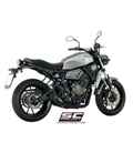 YAMAHA XSR 700 (2016 - 2020) SISTEMA DE ESCAPE COMPLETO 2-1 SILENCIADOR S1 NEGRO SC PROJECT