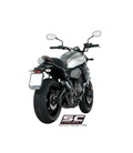 YAMAHA XSR 700 (2016 - 2020) SISTEMA DE ESCAPE COMPLETO 2-1 SILENCIADOR S1 NEGRO SC PROJECT