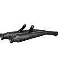 BMW R 100 GS 1987 - 1995 EXHAUST TRUMPET MUFFLER STAINLESS STEEL BLACK