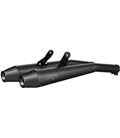 BMW R 100 GS 1987 - 1995 SINFONIA SLIP-ON MUFFLER  STAINLESS STEEL BLACK