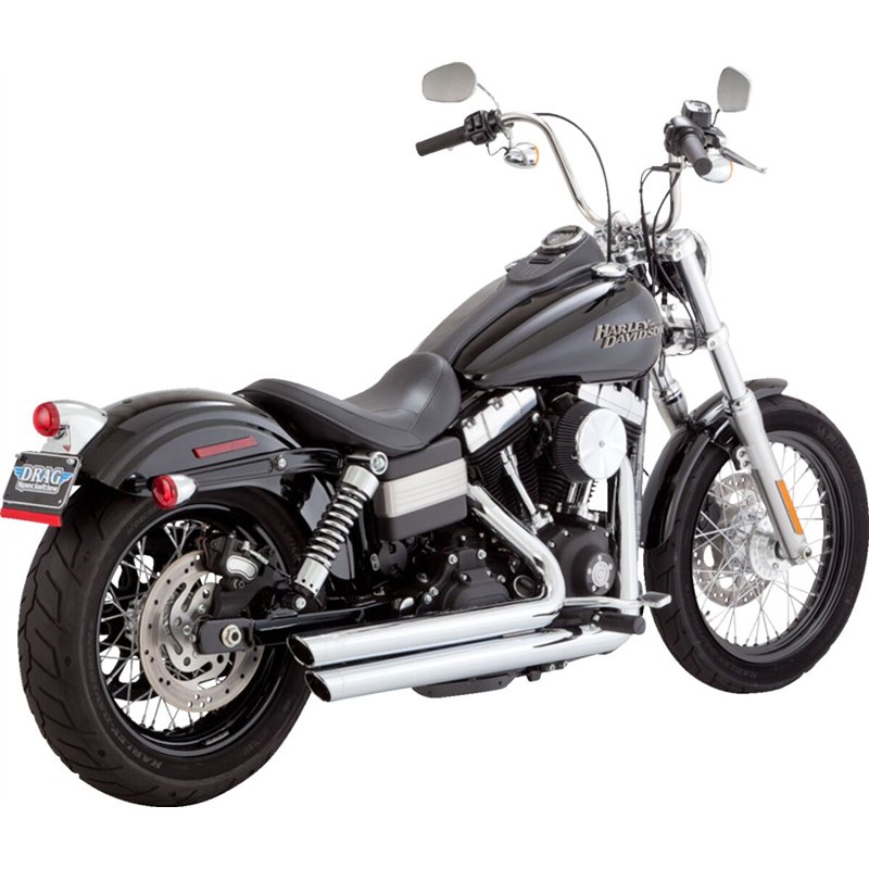 HARLEY DAVIDSON FXDL 1584 DYNA LOW RIDER 2007-2009 LINEA COMPLETA BIG SHOTS STAGGERED 2 EN 2