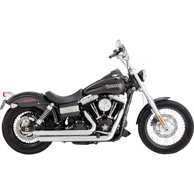 HARLEY DAVIDSON FXDL 1584 DYNA LOW RIDER 2007-2009 LINEA COMPLETA BIG SHOTS STAGGERED 2 EN 2
