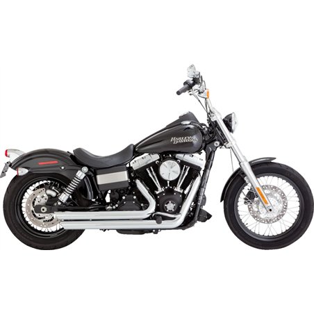HARLEY DAVIDSON FXDL 1584 DYNA LOW RIDER 2007-2009 LINEA COMPLETA BIG SHOTS STAGGERED 2 EN 2