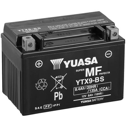 Kawasaki ZX6R Ninja 636 2013-2016 Bateria YUASA Sin Mantenimiento