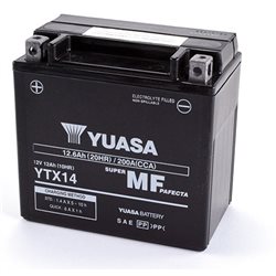 Kawasaki ZZR 1400 2006-2020 Bateria YUASA Precargadas sin Mant.
