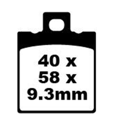 HONDA CRM 125 R 1990 - 1999 PASTILLAS FRENO ORGÁNICAS FA