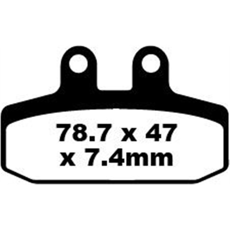 HONDA CA 125 REBEL 1998 - 2000 PASTILLAS FRENO ORGÁNICAS FA