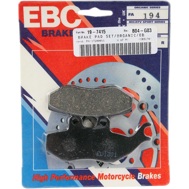 PEUGEOT XPS 50 SUPERMOTO 2006 - 2010 PASTILLAS FRENO ORGÁNICAS FA
