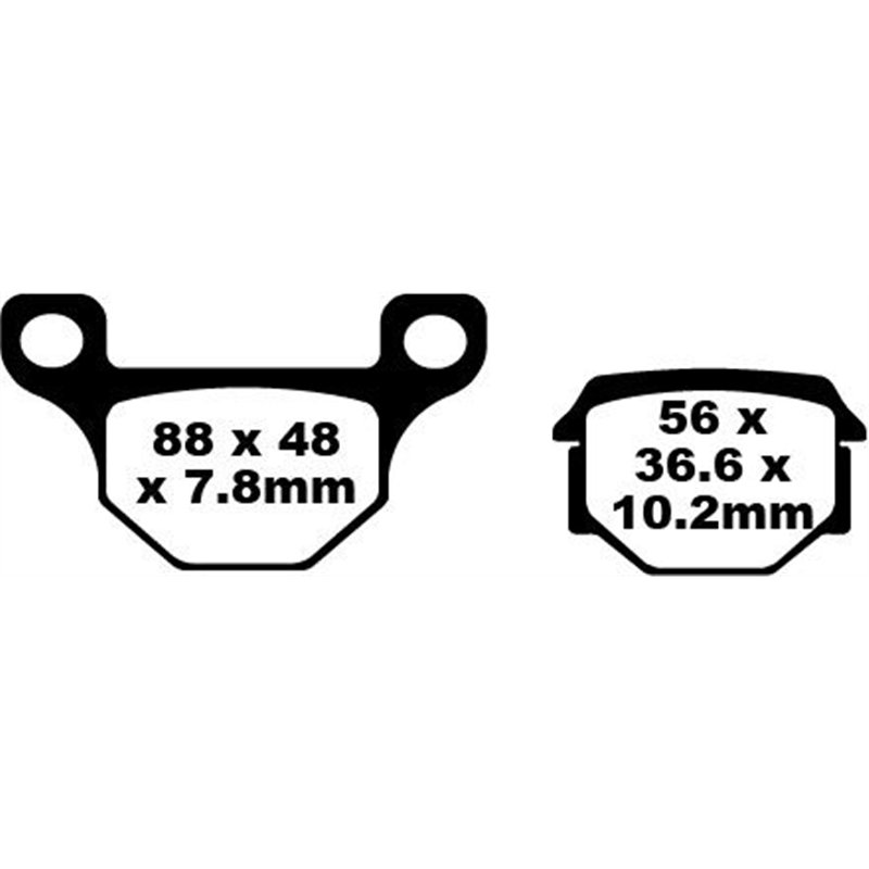 PEUGEOT NK7 50 2011 PASTILLAS FRENO ORGÁNICAS FA