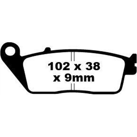 SUZUKI AN 650 BURGMAN 2003 - 2007 PASTILLAS FRENO SCOOTER SF