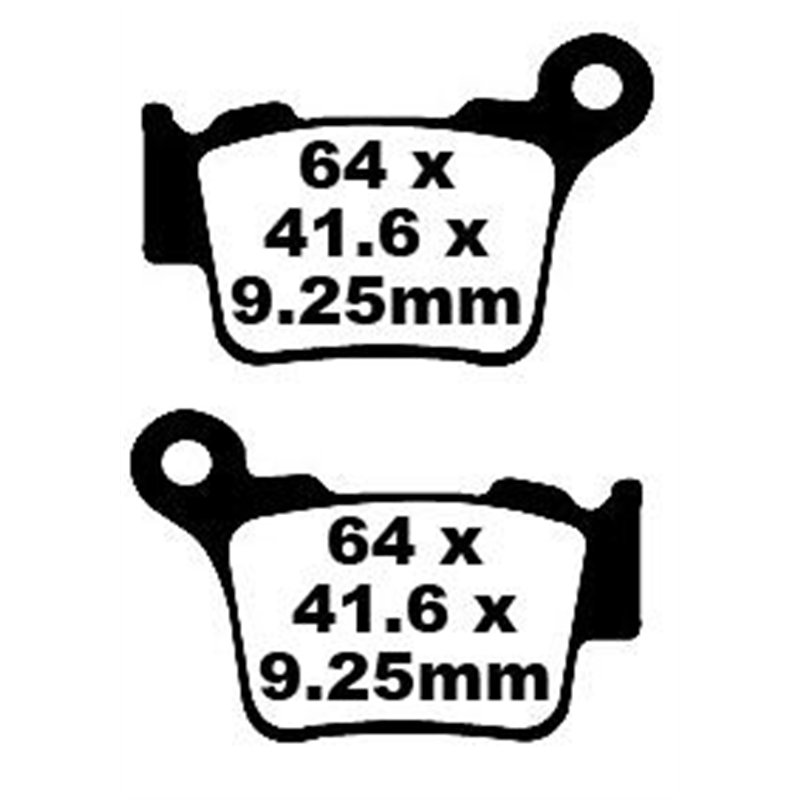 KTM EXC 525 RACING 2004 - 2005 PASTILLAS FRENO SPORT CARBONO