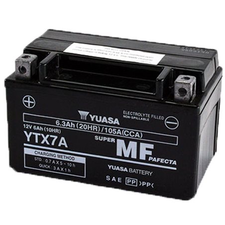 SYM X Pro 4T 50 2013-2015 Bateria YUASA Precargadas sin Mant.