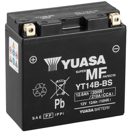 Yamaha BT Bulldog 1100 2002-2007 Bateria YUASA Sin Mantenimiento