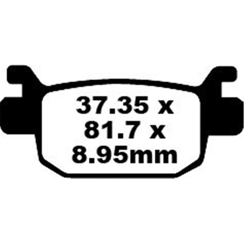 HONDA NSS 125 ABS FORZA 2015 - 2016 PASTILLAS FRENO SINTETIZADAS HH