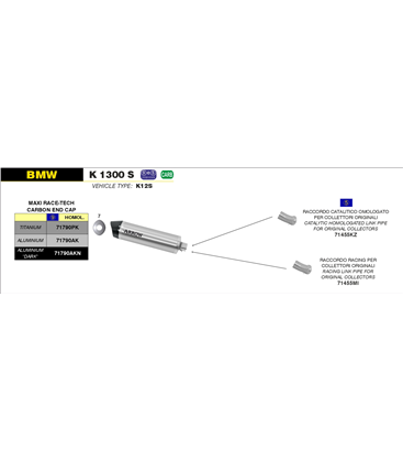 BMW K 1300 S 2012 - 2016 CONECTOR CATALÍTICO HOMOLOGADO