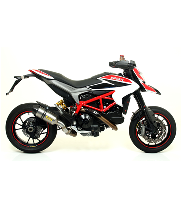 DUCATI HYPERMOTARD / HYPERSTRADA 2013 - 2015 SILENCIOSO RACE-TECH DE ALUMINIO FONDO EN CARBONO