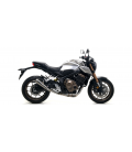 HONDA CB 650 R 2019 - 2022 SILENCIOSO THUNDER DE ALUMINIO DARK" FONDO EN CARBONO"