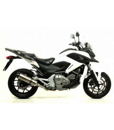 HONDA NC 700 X 2012 - 2013 SILENCIOSO RACE-TECH DE ALUMINIO DARK" FONDO EN CARBONO"