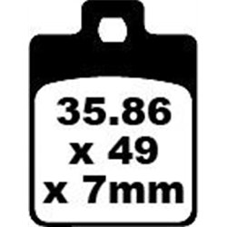 VESPA ET2 50 2004 - 2005 PASTILLAS FRENO SINTETIZADAS HH