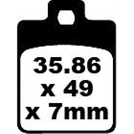 VESPA ET2 50 2004 - 2005 PASTILLAS FRENO SINTETIZADAS HH