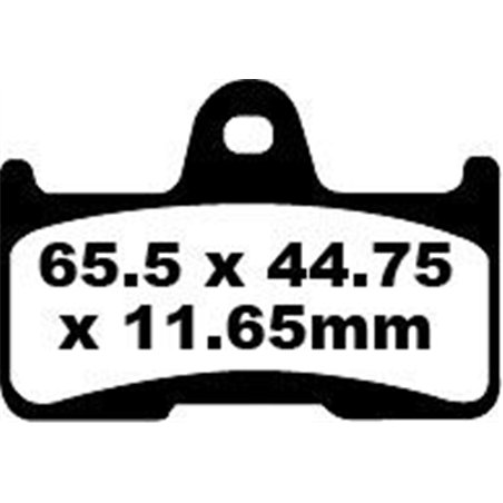 GOES G 525 4X4 MAX 2012 PASTILLAS FRENO SPORT CARBONO