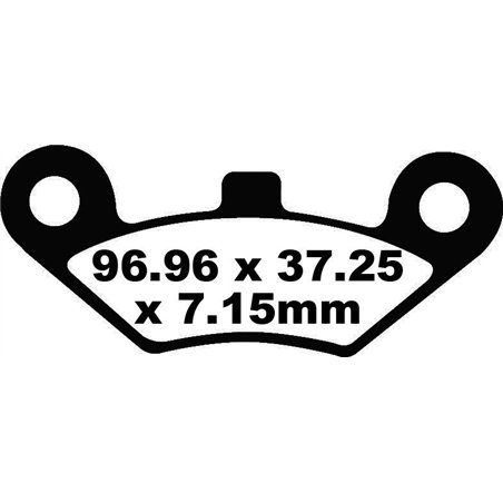 GOES G 525 4X4 MAX 2012 - 2013 PASTILLAS FRENO SPORT CARBONO