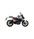 KTM DUKE 125 2017 - 2020 SILENCIOSO THUNDER DE TITANIO FONDO EN CARBONO