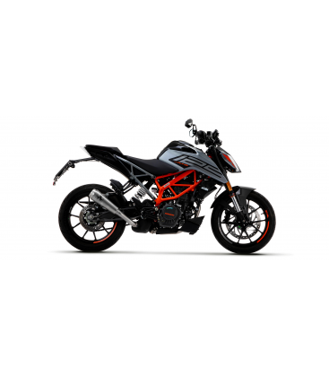 KTM DUKE 125 2021 - 2022 SILENCIOSO INDY-RACE EN TITANIO FONDO EN CARBONO