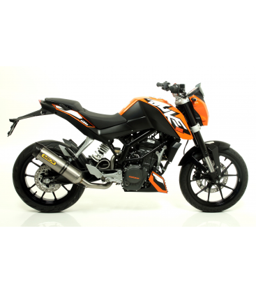 KTM DUKE 200 2011 - 2014 SILENCIOSO STREET THUNDER DE ALUMINIO FONDO EN CARBONO