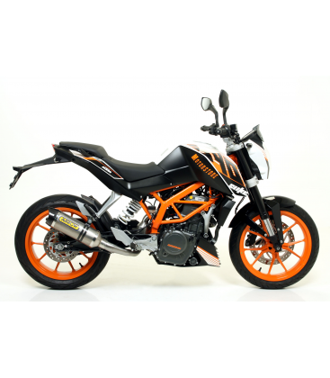 KTM DUKE 390 2013 - 2016 SILENCIOSO THUNDER DE TITANIO FONDO EN CARBONO