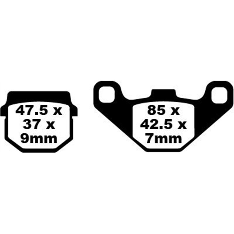 ZERO DS ZF9.0 DUAL SPORT 2012 PASTILLAS FRENO SCOOTER SF