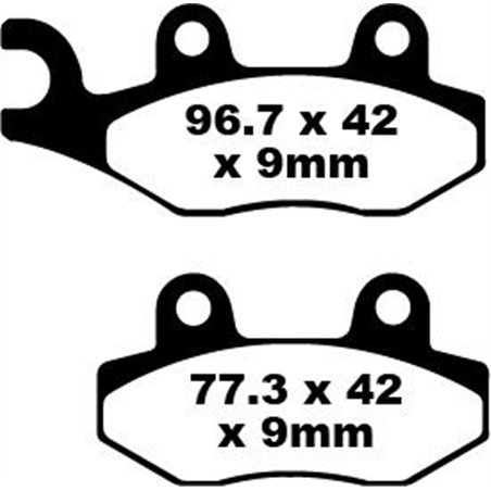 KEEWAY SILVERBLADE 125 2013 - 2015 PASTILLAS FRENO SEMISINTETIZADAS