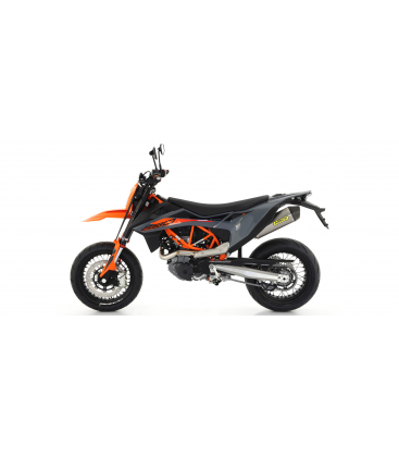 KTM 690 SMC R 2021 -            SILENCIOSO RACE-TECH DE ALUMINIO DARK" FONDO EN CARBONO"