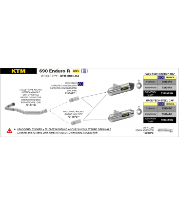 KTM 690 ENDURO R 2021 -  CONECTOR CATALÍTICO HOMOLOGADO