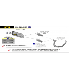 KTM 990 SM/SMR 2008 - 2013 CONECTOR CENTRAL