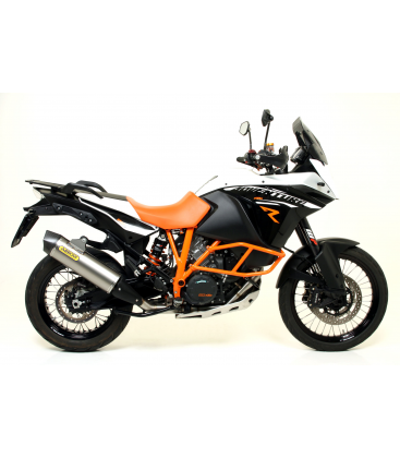 KTM 1190 ADVENTURE 2013 - 2016 SILENCIOSO MAXI RACE-TECH DE TITANIO FONDO EN CARBONO