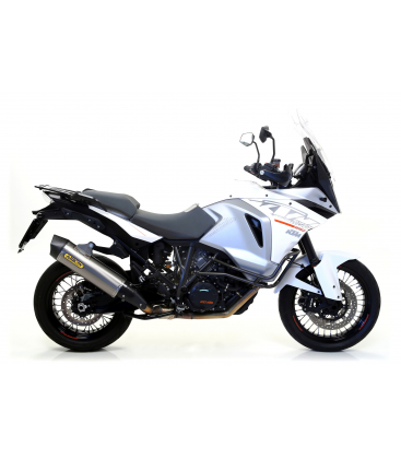 KTM 1290 SUPER ADVENTURE 2015 - 2016 SILENCIOSO MAXI RACE-TECH DE ALUMINIO FONDO EN CARBONO