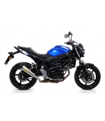 SUZUKI SV 650 2016 - 2020 SILENCIOSO RACE-TECH DE ALUMINIO DARK" FONDO EN CARBONO"