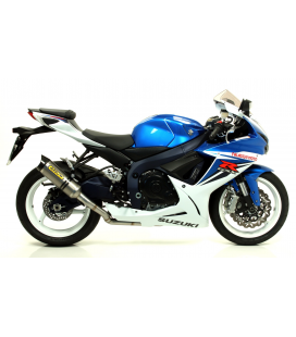 SUZUKI GSX-R 750 I.E. 2011 - 2016 SILENCIOSO THUNDER APPROVED DE TITANIO FONDO EN CARBONO