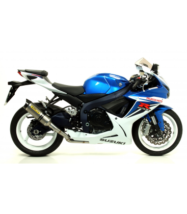 SUZUKI GSX-R 750 I.E. 2011 - 2016 SILENCIOSO THUNDER APPROVED DE TITANIO FONDO EN CARBONO