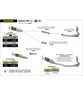 SUZUKI GSX-R 750 I.E. 2011 - 2016 CONECTOR PARA SILENCIOSOS THUNDER/WORKS  PARA COLECTORES ORIGINALES
