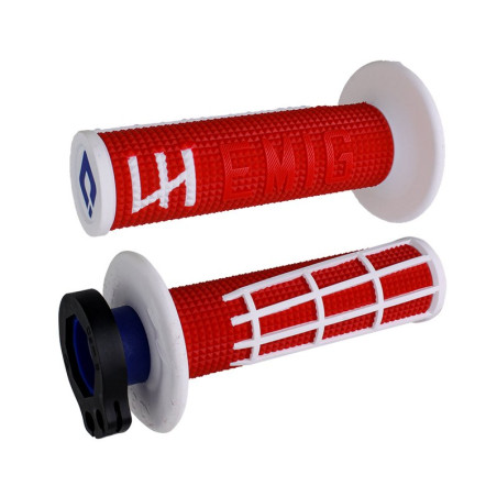 ODI EMIG 2.0 - V2 LOCK-ON GRIP, RED/WHT