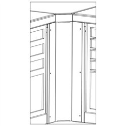 Conexión de esquina para estaciones de trabajo profesional