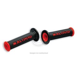 PUÑOS MALOSSI SIN TOPE NEGRO / ROJO
