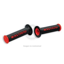 PUÑOS MALOSSI ROJO-NEGRO CON TOPE