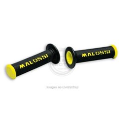PUÑOS MALOSSI NEGRO-AMARILLO CON TOPE