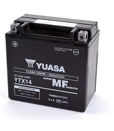 Husqvarna TE E (A100AA-6V)  610 2005-2006 Bateria YUASA Precargadas sin Mant.